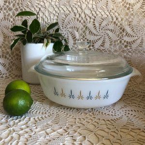 Anchor Hocking Fire King Starburst Dish  Vintage